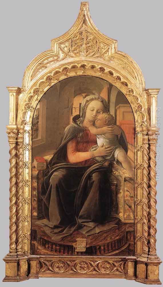 Madonna with Child (Tarquinia Madonna) painting - Fra Filippo Lippi Madonna with Child (Tarquinia Madonna) art painting